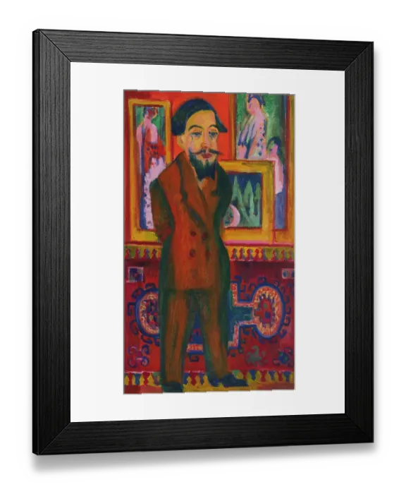 Framed Print : Portrait Of Leon Schames Framed Print : Portrait Of Leon Schames