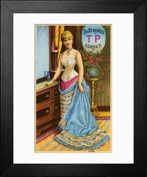 Framed Print : Advertisement For Dr. Strong's TP Corset Framed Print : Advertisement For Dr. Strong's TP Corset