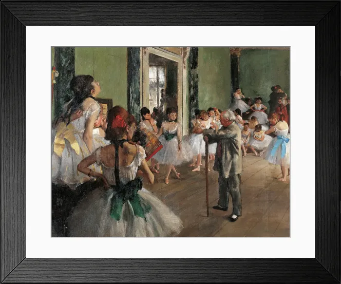 Framed Print : The dance class, by Edgar Degas, 1873, 19th Century, oil on canvas Framed Print : The dance class, by Edgar Degas, 1873, 19th Century, oil on canvas