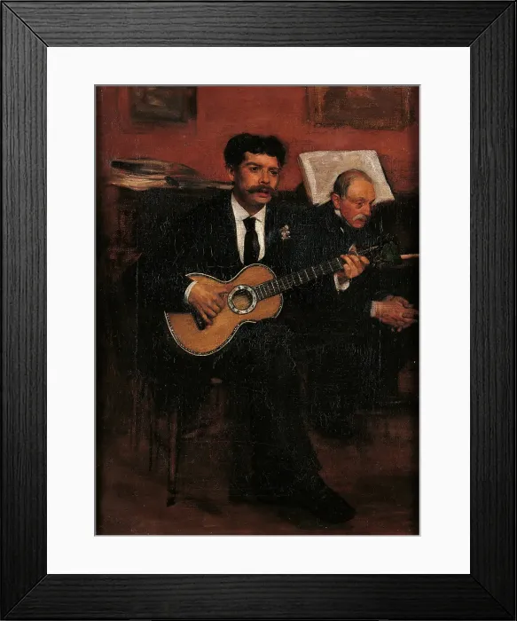 Framed Print : Lorenzo Pagans and Auguste Degas, by Edgar Degas, 1871 - 1872, 19th Century, oil on canvas Framed Print : Lorenzo Pagans and Auguste Degas, by Edgar Degas, 1871 - 1872, 19th Century, oil on canvas