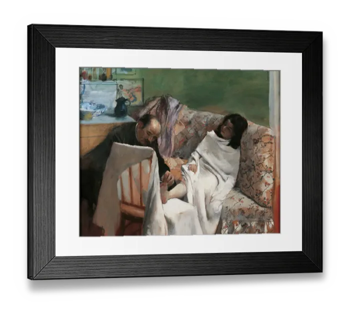 Framed Print : The Pedicure, by Edgar Degas, 1873, 19th Century, oil on canvas Framed Print : The Pedicure, by Edgar Degas, 1873, 19th Century, oil on canvas