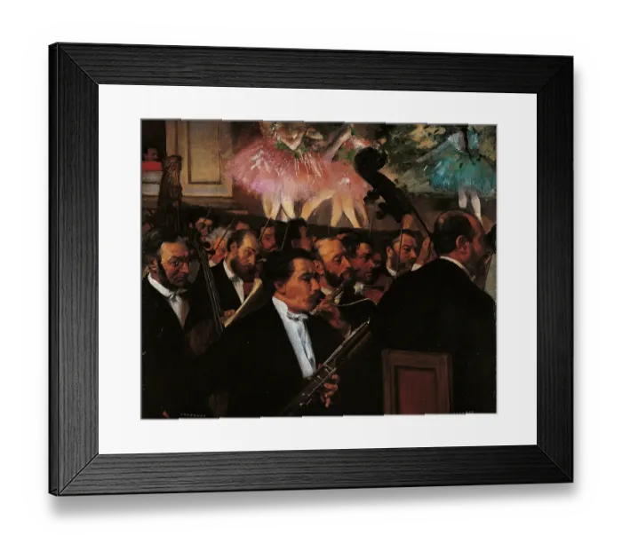 Framed Print : The Orchestra of the Opera, by Edgar Degas, 1868 - 1869, 19th Century, oil on canvas Framed Print : The Orchestra of the Opera, by Edgar Degas, 1868 - 1869, 19th Century, oil on canvas