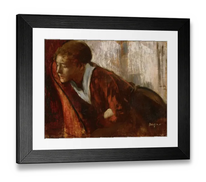 Framed Print : Melancholy. Artist: Degas, Edgar (1834-1917)