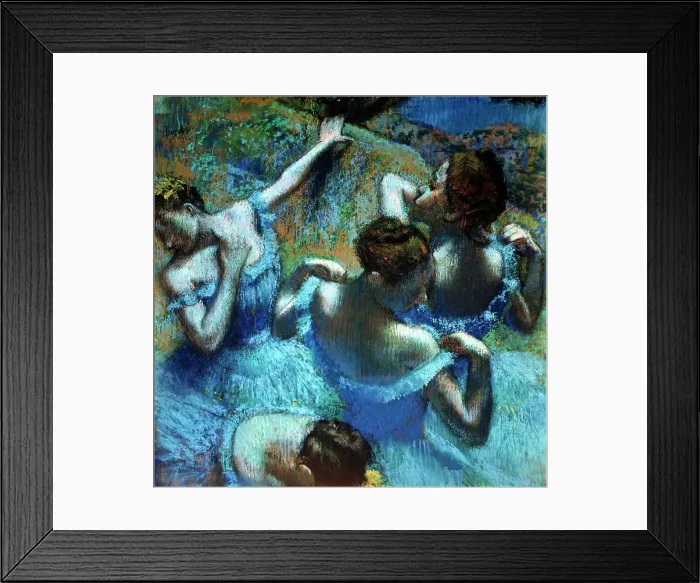 Framed Print : Dancers in Blue, c1898. Artist: Edgar Degas Framed Print : Dancers in Blue, c1898. Artist: Edgar Degas