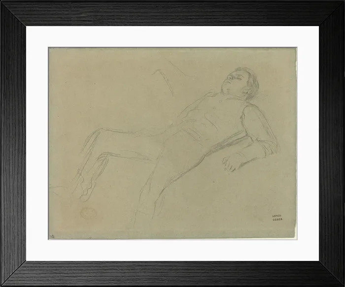 Framed Print : Fallen Jockey (Study For Scene From The Steeplechase: The Fallen Jockey') Framed Print : Fallen Jockey (Study For Scene From The Steeplechase: The Fallen Jockey')