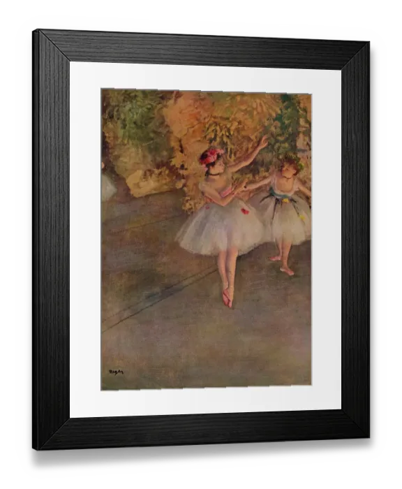 Framed Print : Two Dancers on Stage1874 Framed Print : Two Dancers on Stage1874