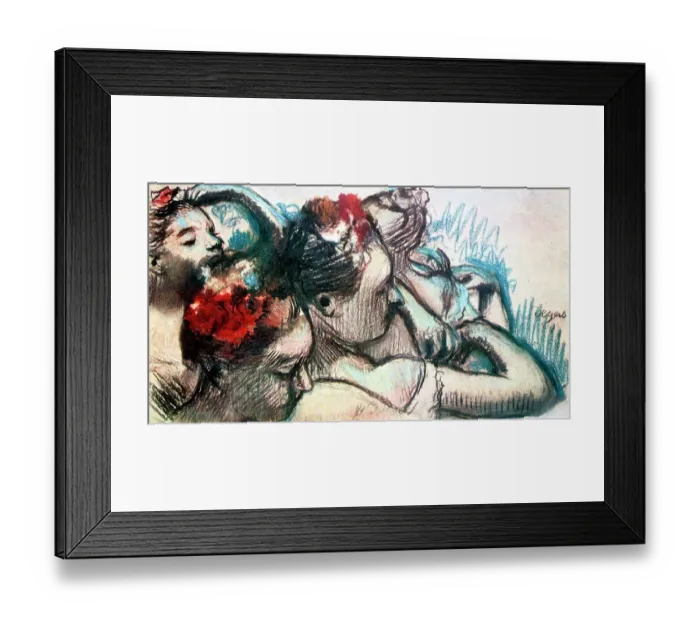 Framed Print : Dancers Heads, 1899. Artist: Edgar Degas Framed Print : Dancers Heads, 1899. Artist: Edgar Degas