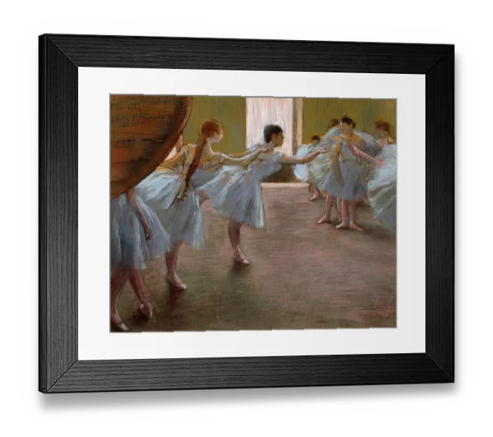 Framed Print : Ballet Rehearsal, 1885-1890(?). Artist: Edgar Degas Framed Print : Ballet Rehearsal, 1885-1890(?). Artist: Edgar Degas