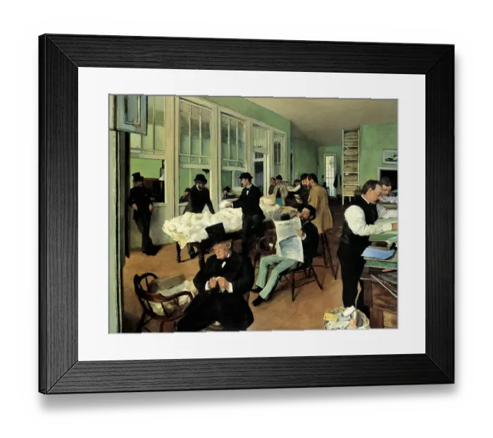 Framed Print : A Cotton Office in New Orleans (Le Bureau de coton à La Nouvelle-Orléans), 1873 Framed Print : A Cotton Office in New Orleans (Le Bureau de coton à La Nouvelle-Orléans), 1873