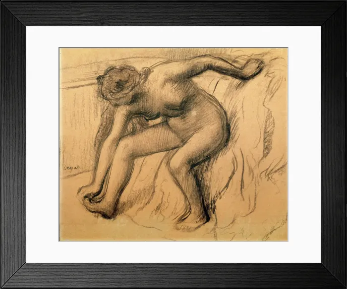 Framed Print : After the Bath, 1892. Artist: Edgar Degas Framed Print : After the Bath, 1892. Artist: Edgar Degas