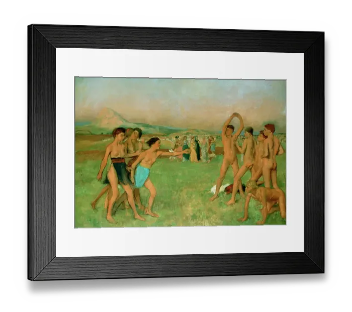 Framed Print : Young Spartans Exercising, c1860. Artist: Edgar Degas Framed Print : Young Spartans Exercising, c1860. Artist: Edgar Degas