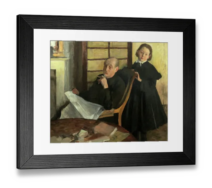 Framed Print : Henri Degas And His Niece Lucie Degas (The Artists Uncle And Cousin) Framed Print : Henri Degas And His Niece Lucie Degas (The Artists Uncle And Cousin)
