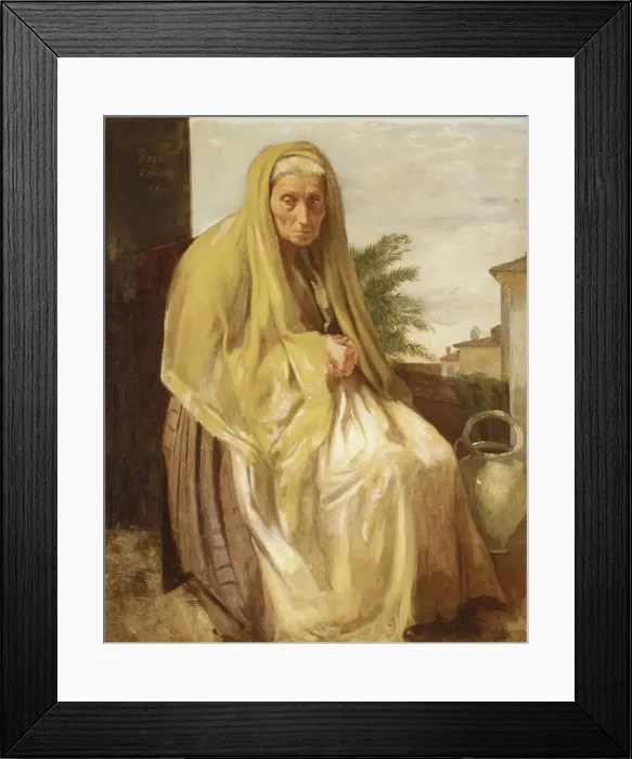 Framed Print : The Old Italian Woman Framed Print : The Old Italian Woman