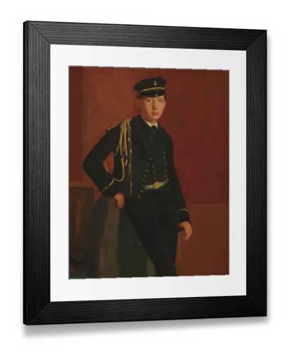 Framed Print : Achille De Gas In The Uniform Of A Cadet Framed Print : Achille De Gas In The Uniform Of A Cadet