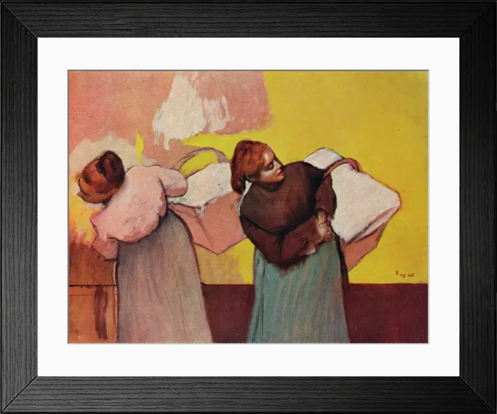 Framed Print : Les Blanchisseuses Framed Print : Les Blanchisseuses