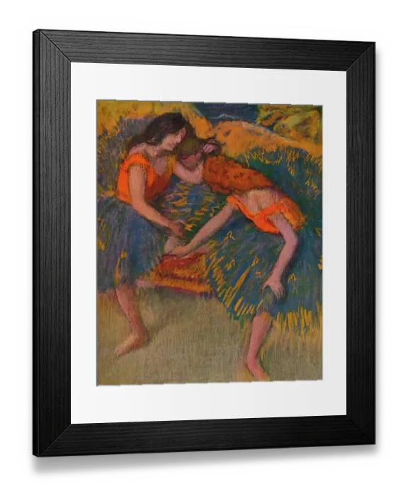 Framed Print : Deux Danseuses Corsages Jaunes c 1902 Framed Print : Deux Danseuses Corsages Jaunes c 1902