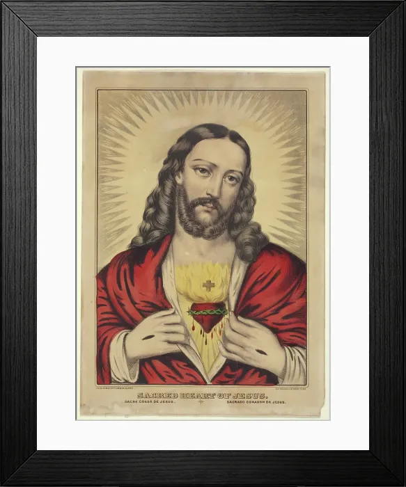 Framed Print : Sacred Heart of Jesus Framed Print : Sacred Heart of Jesus