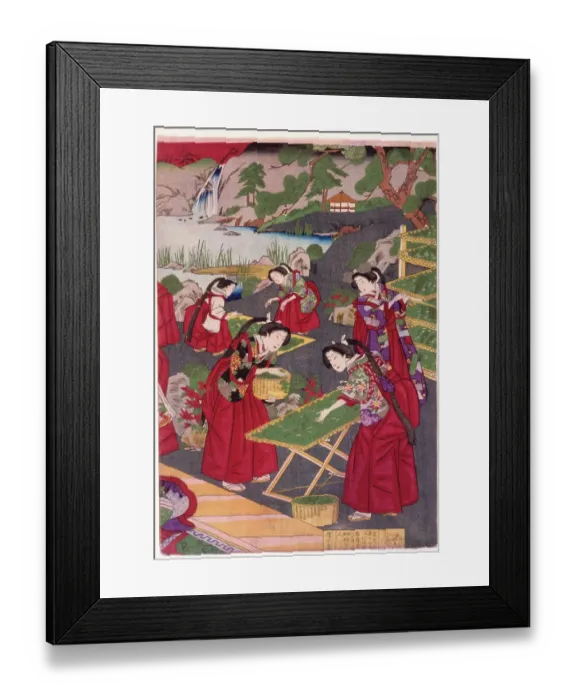 Framed Print : Silk Worm Culture Framed Print : Silk Worm Culture