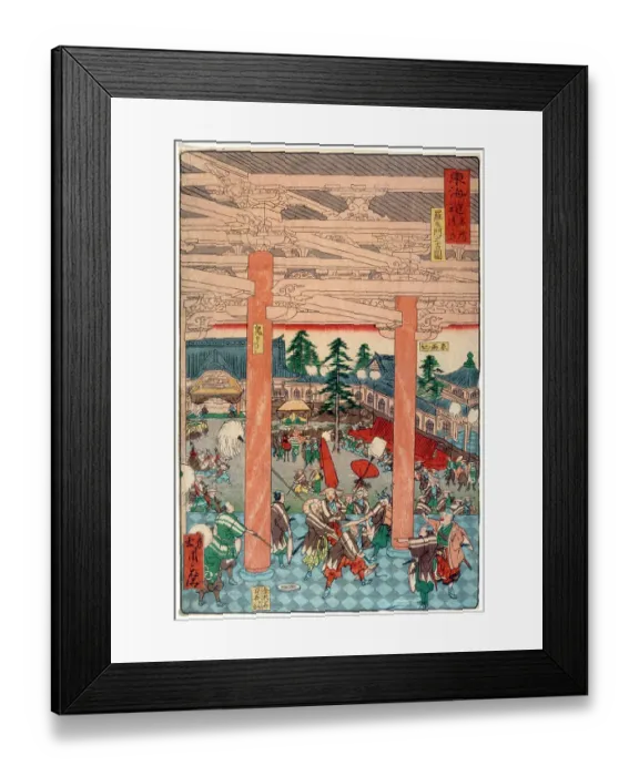 Framed Print : Rahomon (scene of Tokaido) Framed Print : Rahomon (scene of Tokaido)