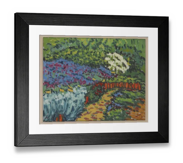 Framed Print : The Garden Path (Jardin Fleuris)