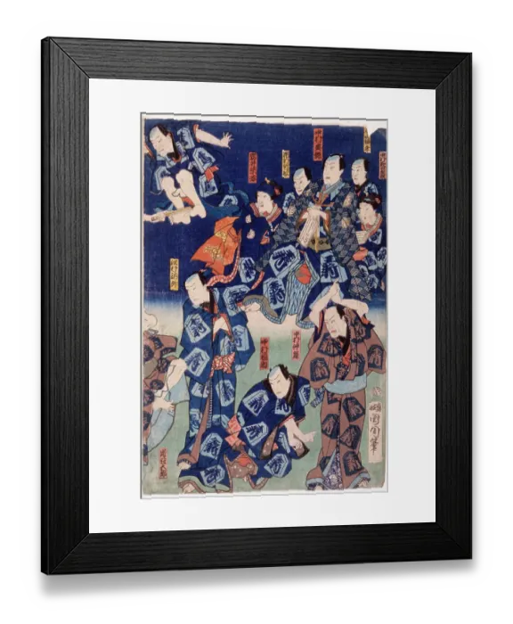 Framed Print : Myriad of actors (triptych) Framed Print : Myriad of actors (triptych)