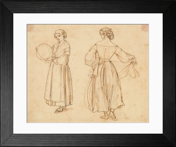 Framed Print : Figure Study For Dancing Roman Woman Framed Print : Figure Study For Dancing Roman Woman