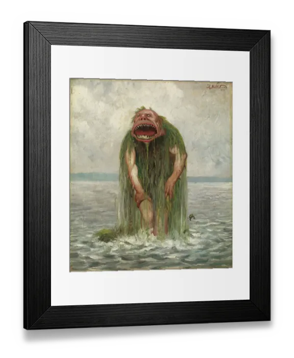 Framed Print : The Sea Monster Framed Print : The Sea Monster