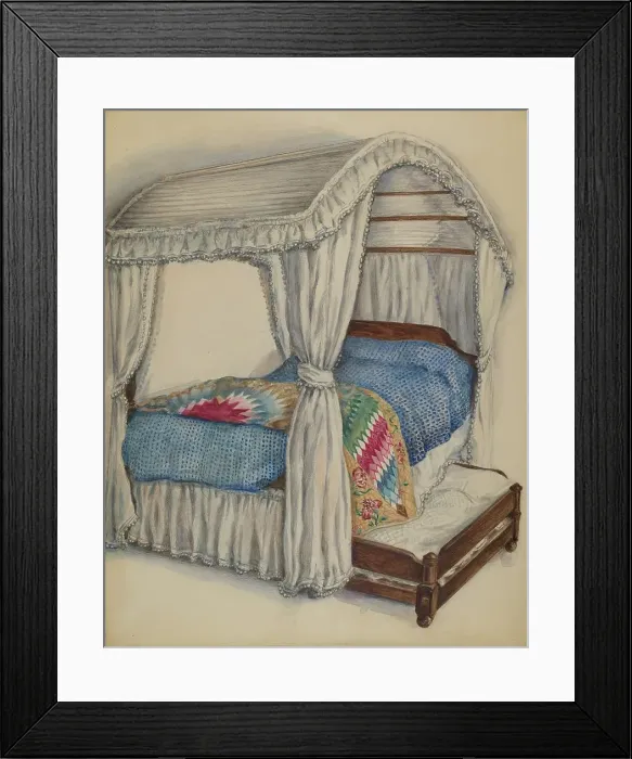 Framed Print : Bedstead, 1936. Artist Irene Malawicz. (Photo by Heritage Art / Heritage Framed Print : Bedstead, 1936. Artist Irene Malawicz. (Photo by Heritage Art / Heritage