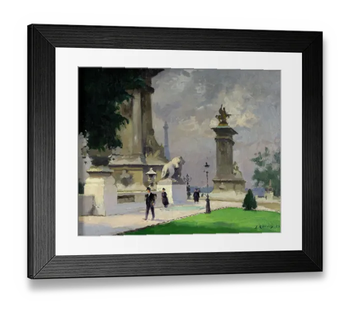 Framed Print : Lentrée Du Pont Alexandre Iii Framed Print : Lentrée Du Pont Alexandre Iii
