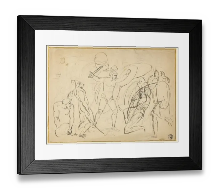 Framed Print : Classical Combat (Recto) Framed Print : Classical Combat (Recto)