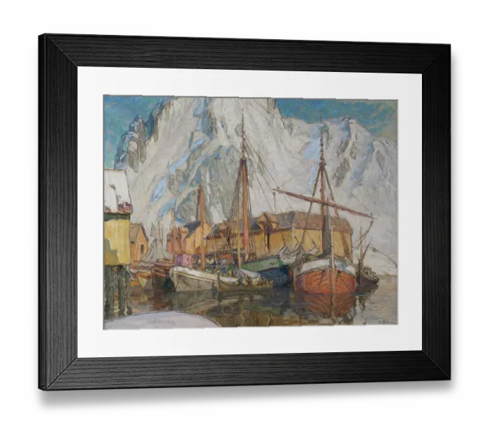 Framed Print : The Harbour At Svolvaer Framed Print : The Harbour At Svolvaer
