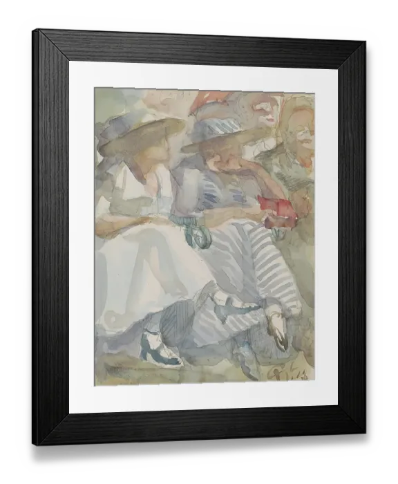 Framed Print : Two Seated Women In The Front Row In An Audience Framed Print : Two Seated Women In The Front Row In An Audience
