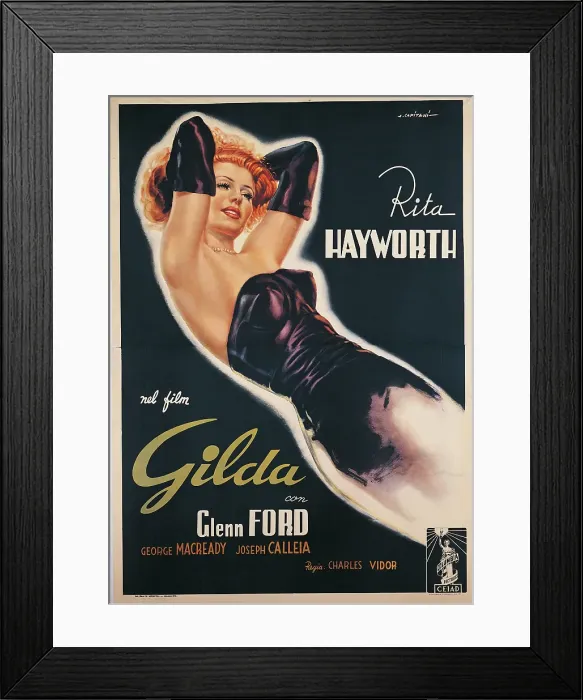 Framed Print : Film poster for Gilda, by Alfredo Capitani Framed Print : Film poster for Gilda, by Alfredo Capitani