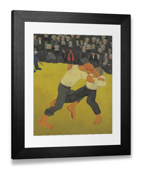 Framed Print : The Fight, by Paul Srusier, 1890 - 1891, 19th Century, oil on canvas, cm 91 x 72 Framed Print : The Fight, by Paul Srusier, 1890 - 1891, 19th Century, oil on canvas, cm 91 x 72