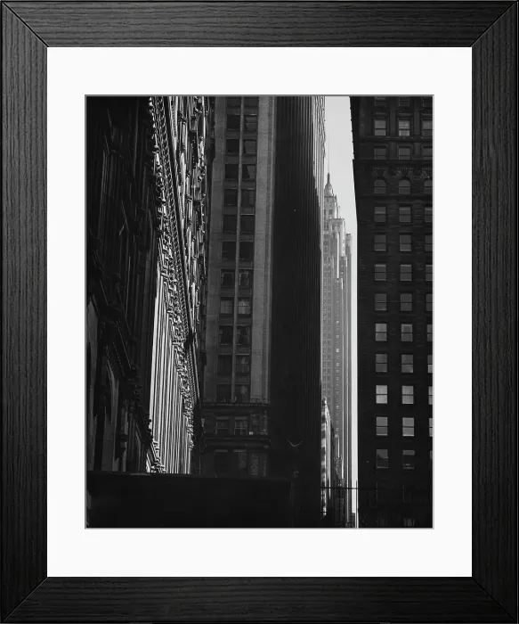 Framed Print : NYC Skyscraper Canyon Framed Print : NYC Skyscraper Canyon