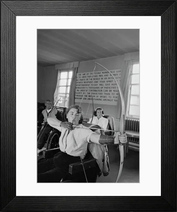 Framed Print : Stoke Mandeville Patients Framed Print : Stoke Mandeville Patients