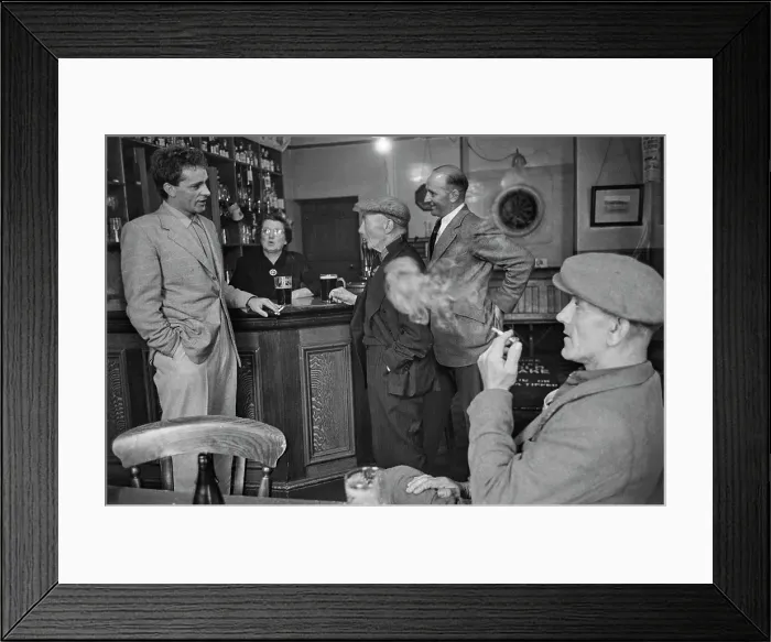 Framed Print : Burton And Family At The Miner's Arms Framed Print : Burton And Family At The Miner's Arms