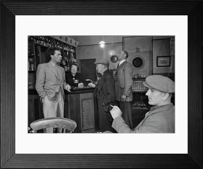 Framed Print : Burton And Family At The Miner's Arms Framed Print : Burton And Family At The Miner's Arms