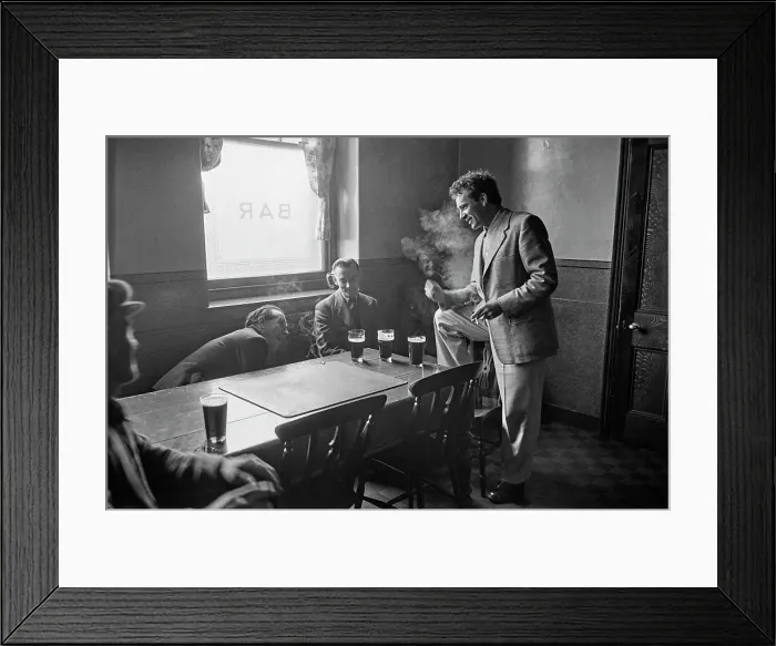 Framed Print : Richard Burton At The Miner's Arms Framed Print : Richard Burton At The Miner's Arms