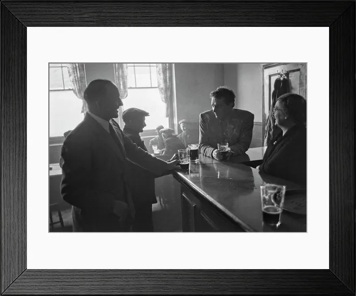 Framed Print : Burton And Family At The Miner's Arms Framed Print : Burton And Family At The Miner's Arms