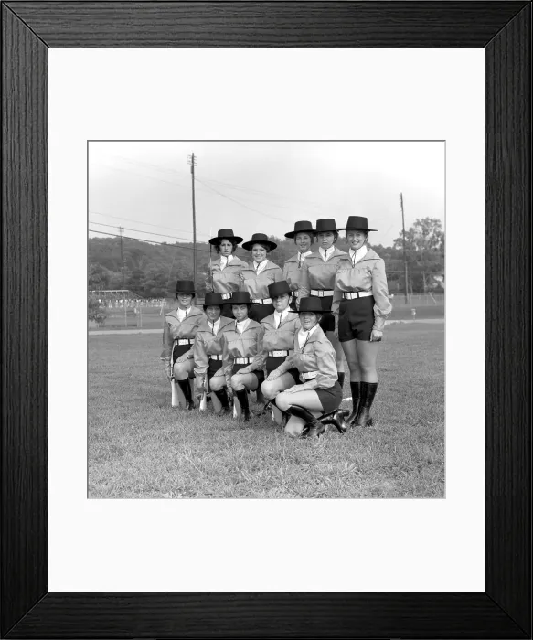Framed Print : High School Flag Corps In Nashville Framed Print : High School Flag Corps In Nashville