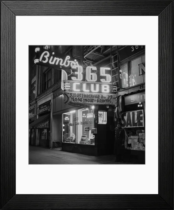 Framed Print : Bimbo's 365 Club, Market Street, San Francisco Framed Print : Bimbo's 365 Club, Market Street, San Francisco
