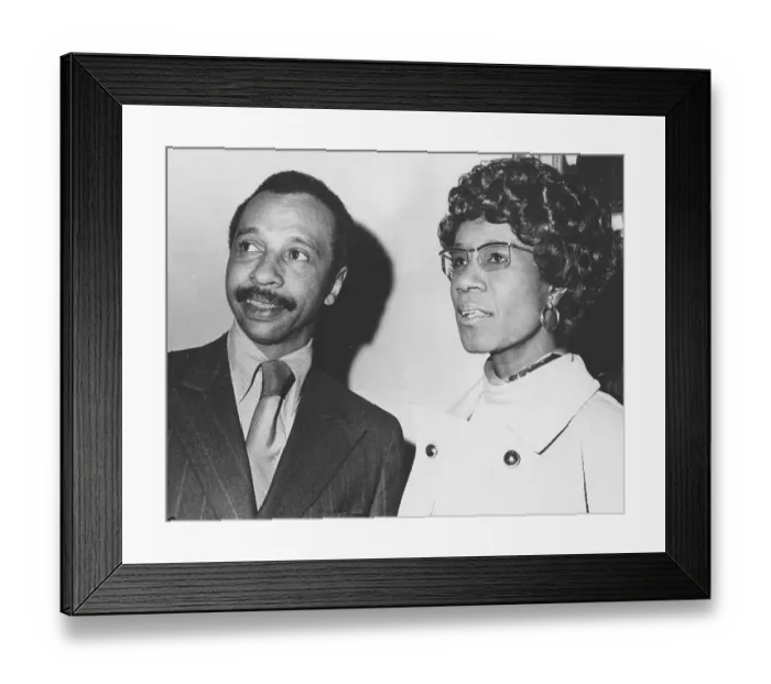 Framed Print : Parren Mitchell And Shirley Chisholm Framed Print : Parren Mitchell And Shirley Chisholm