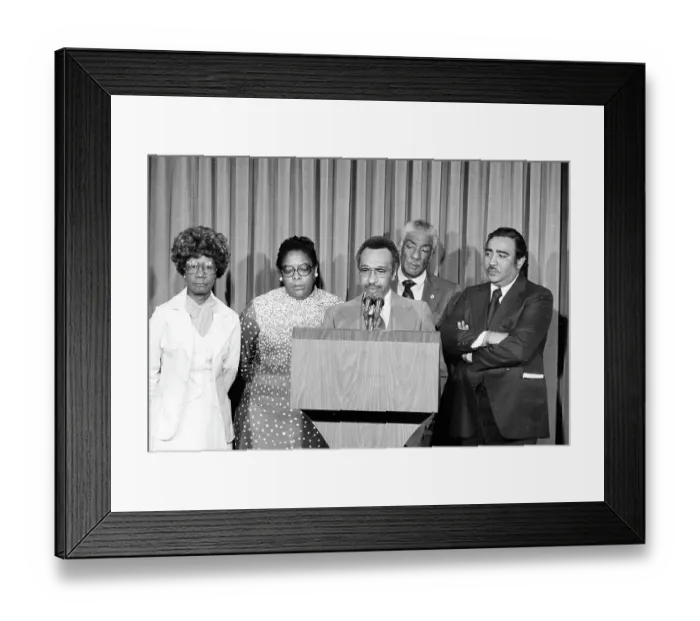 Framed Print : Congressional Black Caucus Members After Meeting Carter Framed Print : Congressional Black Caucus Members After Meeting Carter