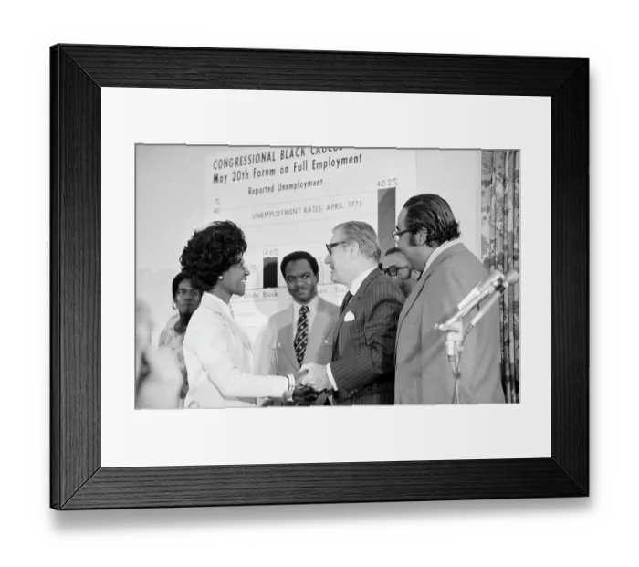 Framed Print : Rockefeller Visits Congressional Black Caucus Forum On Full Employment Framed Print : Rockefeller Visits Congressional Black Caucus Forum On Full Employment