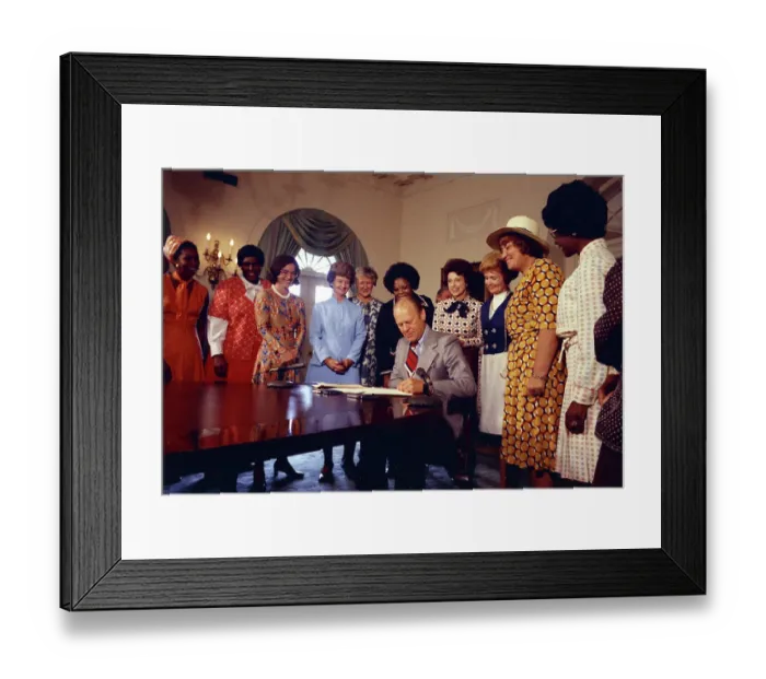 Framed Print : Signing Women's Equality Day Legislation Framed Print : Signing Women's Equality Day Legislation