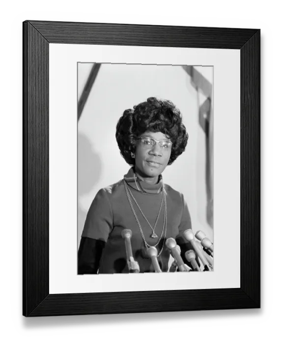 Framed Print : Shirley Chisholm Framed Print : Shirley Chisholm