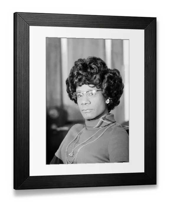 Framed Print : Shirley Chisholm Framed Print : Shirley Chisholm