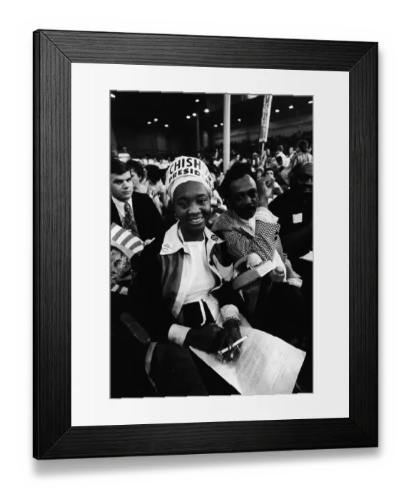 Framed Print : Delegates At Democratic National Convention Framed Print : Delegates At Democratic National Convention