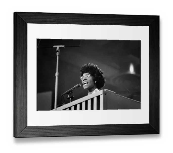 Framed Print : Shirley Chisholm At Democratic National Convention Framed Print : Shirley Chisholm At Democratic National Convention